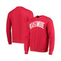 Men's Red Beast Mode Collegiate Logo Pullover Sweatshirt