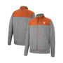 Men's Charcoal, Texas Orange Texas Longhorns Putter Herringbone Full-Zip Jacket