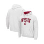 Men's White Washington State Cougars Arch and Logo 3.0 Pullover Hoodie