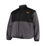 Men's Black, Charcoal Texas Longhorns Big and Tall Puff Full-Zip Jacket