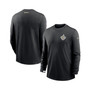 Men's Black New Orleans Saints Sideline Logo Performance Pullover Sweatshirt