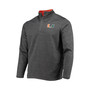 Men's Heathered Charcoal Miami Hurricanes Roman Pullover Jacket
