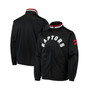 Men's Black Toronto Raptors Dual Threat Tricot Full-Zip Track Jacket