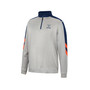 Men's Gray and Navy Virginia Cavaliers Bushwood Fleece Quarter-Zip Jacket