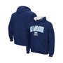 Men's Navy Old Dominion Monarchs Arch and Logo Pullover Hoodie