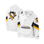 Men's White Pittsburgh Penguins Enforcer Half-Zip Windbreaker Hoodie