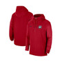 Men's Red Georgia Bulldogs 2023 Sideline Player Quarter-Zip Hoodie Jacket