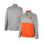 Men's Gray Syracuse Orange John Half-Zip Jacket