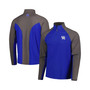Men's Royal, Charcoal Kentucky Wildcats Two Yutes Raglan Quarter-Zip Windshirt