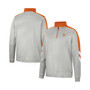 Men's Gray, Texas Orange Texas Longhorns Bushwood Fleece Quarter-Zip Jacket