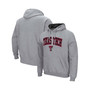 Men's Heathered Gray Texas Tech Red Raiders Arch Logo 3.0 Pullover Hoodie