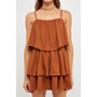 Women's Ruffled Knit Romper