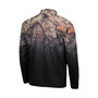 Men's Black GA Tech Yellow Jackets Mossy Oak Fleet II Quarter-Zip Jacket