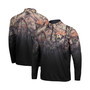 Men's Black GA Tech Yellow Jackets Mossy Oak Fleet II Quarter-Zip Jacket
