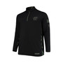 Men's Black Wisconsin Badgers OHT Military-Inspired Appreciation Big and Tall Quarter-Zip Jacket