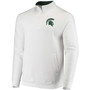 Men's White Michigan State Spartans Tortugas Logo Quarter-Zip Jacket
