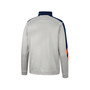 Men's Gray and Navy Auburn Tigers Bushwood Fleece Quarter-Zip Jacket