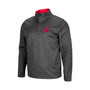 Men's Heathered Charcoal Nebraska Huskers Roman Pullover Jacket