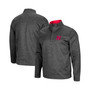Men's Heathered Charcoal Nebraska Huskers Roman Pullover Jacket