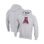 Men's Heathered Gray Alabama Crimson Tide Vault Logo Reverse Weave Pullover Hoodie