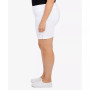 Plus Size Essentials Solid Color Tech Stretch Shorts with Elastic Waistband