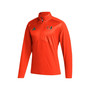 Men's Orange Miami Hurricanes Sideline AEROREADY Raglan Sleeve Quarter-Zip Jacket
