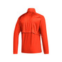 Men's Orange Miami Hurricanes Sideline AEROREADY Raglan Sleeve Quarter-Zip Jacket