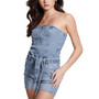Women's  Eco Skylark Strapless Denim Romper