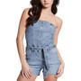 Women's  Eco Skylark Strapless Denim Romper