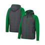 Men's Charcoal, Green Oregon Ducks Good On You Raglan Full-Zip Jacket