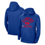 Men's Royal LA Clippers 2021-2022 Spotlight On Court Performance Practice Pullover Hoodie