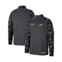 Men's Charcoal NDSU Bison OHT Military-Inspired Appreciation Long Range Raglan Quarter-Zip Jacket