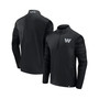 Men's Branded Washington Commanders Blackout Ringer Quarter-Zip Jacket