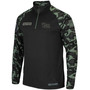 Men's Black Pitt Panthers OHT Military-Inspired Appreciation Take Flight Raglan Quarter-Zip Jacket