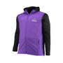 Men's Purple and Black Minnesota Vikings Big and Tall Alpha Full-Zip Hoodie Jacket