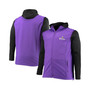 Men's Purple and Black Minnesota Vikings Big and Tall Alpha Full-Zip Hoodie Jacket