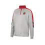 Men's Gray and Red Maryland Terrapins Bushwood Fleece Quarter-Zip Jacket