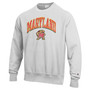 Men's Gray Maryland Terrapins Arch Over Logo Reverse Weave Pullover Sweatshirt