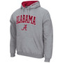 Men's Heather Gray Alabama Crimson Tide Arch and Logo 3.0 Pullover Hoodie