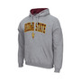Men's Heather Gray Arizona State Sun Devils Arch Logo 3.0 Pullover Hoodie
