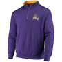 Men's Purple Ecu Pirates Tortugas Logo Quarter-Zip Jacket