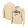 Men's Gold-Tone Purdue Boilermakers Arch and Logo Crew Neck Sweatshirt