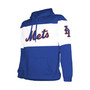 Men's Royal, White New York Mets Stripe Pullover Hoodie