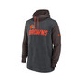 Men's Heathered Charcoal, Brown Cleveland Browns Surrey Legacy Pullover Hoodie