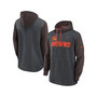 Men's Heathered Charcoal, Brown Cleveland Browns Surrey Legacy Pullover Hoodie