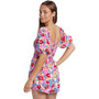 Juniors' Barefoot Babe Floral-Print Romper