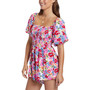 Juniors' Barefoot Babe Floral-Print Romper