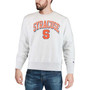 Men's Gray Syracuse Orange Arch Over Logo Reverse Weave Pullover Sweatshirt