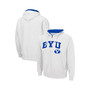 Men's White BYU Cougars Arch & Team Logo 3.0 Full-Zip Hoodie