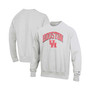 Men's Gray Houston Cougars Arch Over Logo Reverse Weave Pullover Sweatshirt